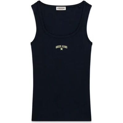 Débardeur femme Guess Rib Embro Noir XS - Publicité Débardeur femme Guess Rib Embro Noir XS - Publicité