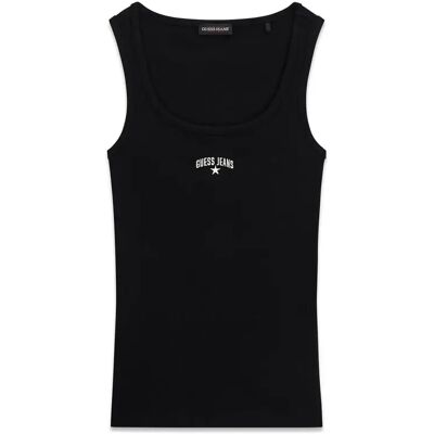 Débardeur femme Guess Rib Embro Noir S - Publicité Débardeur femme Guess Rib Embro Noir S - Publicité