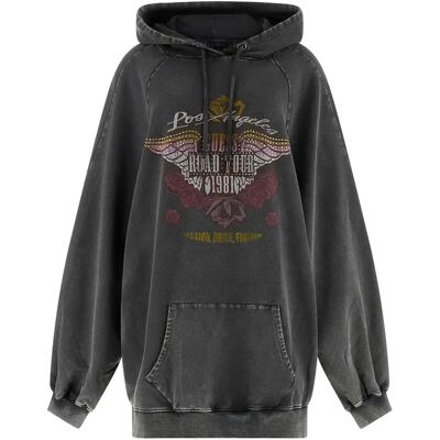 Sweatshirt à capuche femme Guess Road Tour Os Noir TU - Publicité Sweatshirt à capuche femme Guess Road Tour Os Noir TU - Publicité