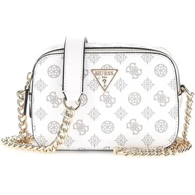 Sac à main femme Guess Noelle Crossbody Camera Blanc TU - Publicité Sac à main femme Guess Noelle Crossbody Camera Blanc TU - Publicité