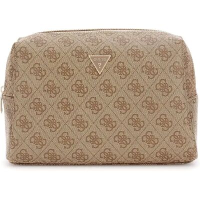 Sac à main à grande fermeture éclair femme Guess Zamira Beige TU - Publicité Sac à main à grande fermeture éclair femme Guess Zamira Beige TU - Publicité
