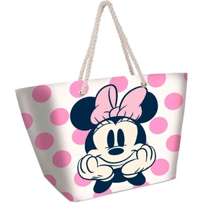 Sac de plage fille Karactermania Disney Minnie Dots Blanc 37x52x17 cm - Publicité Sac de plage fille Karactermania Disney Minnie Dots Blanc 37x52x17 cm - Publicité