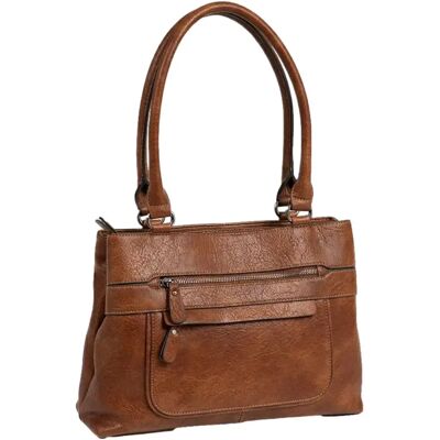 Sac bandoulière femme Matties Bags Classic Marron 36x25x12 cm - Publicité Sac bandoulière femme Matties Bags Classic Marron 36x25x12 cm - Publicité