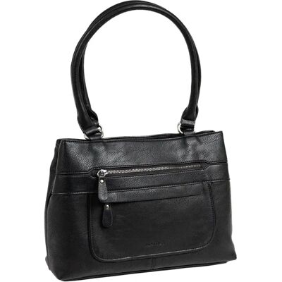 Sac bandoulière femme Matties Bags Classic Noir 36x25x12 cm - Publicité Sac bandoulière femme Matties Bags Classic Noir 36x25x12 cm - Publicité