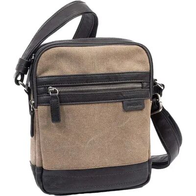 Sac bandoulière Matties Bags Canvas Marron 19x24 cm - Publicité Sac bandoulière Matties Bags Canvas Marron 19x24 cm - Publicité