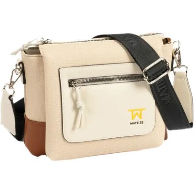 Sac bandoulière femme Matties Bags Bloom Marron 25x20x12 cm - Publicité Sac bandoulière femme Matties Bags Bloom Marron 25x20x12 cm - Publicité