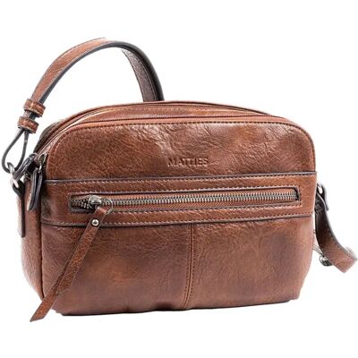 Sac bandoulière femme Matties Bags Classic Marron 24x17x10 cm - Publicité Sac bandoulière femme Matties Bags Classic Marron 24x17x10 cm - Publicité