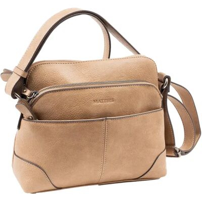 Sac bandoulière femme Matties Bags Classic Marron 25x21x10 cm - Publicité Sac bandoulière femme Matties Bags Classic Marron 25x21x10 cm - Publicité