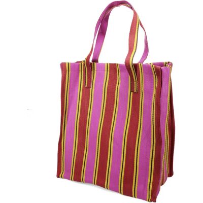 Sac shopping recyclé Rex London Rose TU - Publicité Sac shopping recyclé Rex London Rose TU - Publicité
