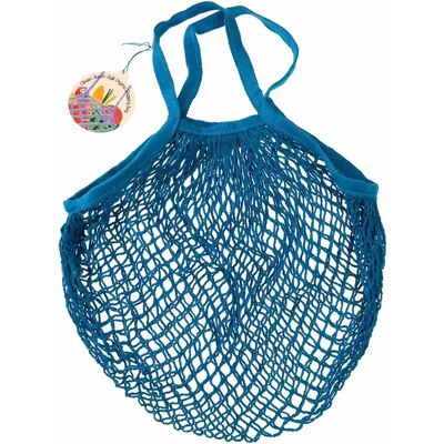 Sac filet à provision en coton biologique Rex London Bleu 55x33x0,2 cm - Publicité Sac filet à provision en coton biologique Rex London Bleu 55x33x0,2 cm - Publicité