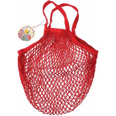 Sac filet à provision en coton biologique Rex London Rouge 55x33x0,2 cm - Publicité Sac filet à provision en coton biologique Rex London Rouge 55x33x0,2 cm - Publicité