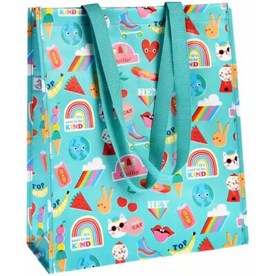 Sac shopping Rex London Top banana Bleu 34x15x40 cm - Publicité Sac shopping Rex London Top banana Bleu 34x15x40 cm - Publicité