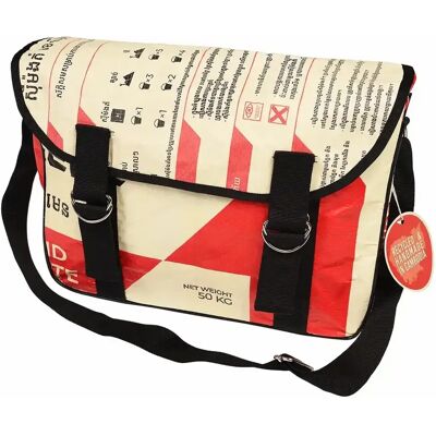Sac à bandoulière recyclé Rex London Jaune 35x11x25,5 cm - Publicité Sac à bandoulière recyclé Rex London Jaune 35x11x25,5 cm - Publicité
