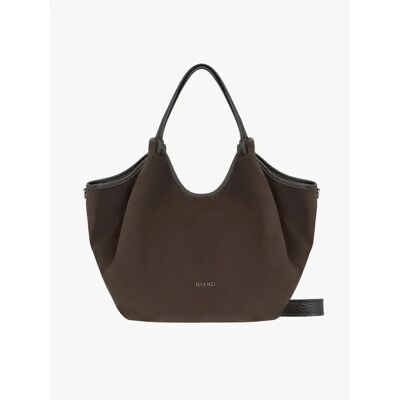 Sac cabas en cuir et suédé Ryłko Marron TU - Publicité Sac cabas en cuir et suédé Ryłko Marron TU - Publicité