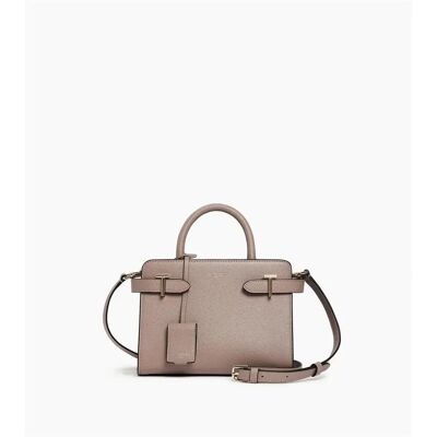 Sac à main femme Le Tanneur Emilie Gris 28x20x13 cm - Publicité Sac à main femme Le Tanneur Emilie Gris 28x20x13 cm - Publicité