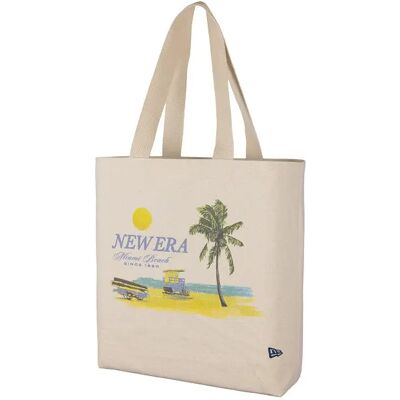 Tote bag New Era Palm Graphic Beige TU - Publicité Tote bag New Era Palm Graphic Beige TU - Publicité