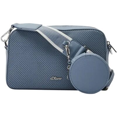 Sac bandoulière en similicuir avec bandoulière amovible femme s.Oliver Bleu TU - Publicité Sac bandoulière en similicuir avec bandoulière amovible femme s.Oliver Bleu TU - Publicité