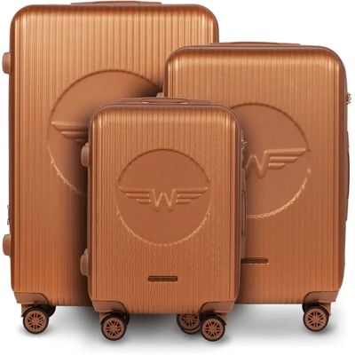 Valise Wings Swallow 3.0 (x3) Marron TU - Publicité Valise Wings Swallow 3.0 (x3) Marron TU - Publicité
