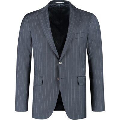 Blazer Michael Kors Stripe Tech Wool Bleu 54 - Publicité Blazer Michael Kors Stripe Tech Wool Bleu 54 - Publicité