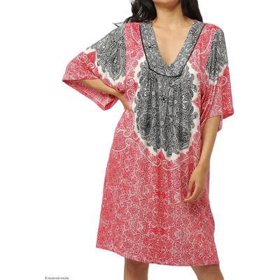Robe de plage femme Admas Beach Paisley Rouge M - Publicité Robe de plage femme Admas Beach Paisley Rouge M - Publicité