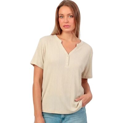 Blouse femme Admas Beige L - Publicité Blouse femme Admas Beige L - Publicité