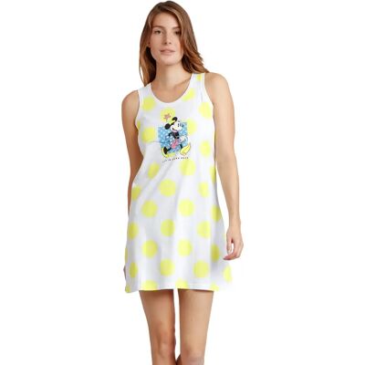 Robe nuisette femme Admas Polka Dots Disney Jaune M - Publicité Robe nuisette femme Admas Polka Dots Disney Jaune M - Publicité