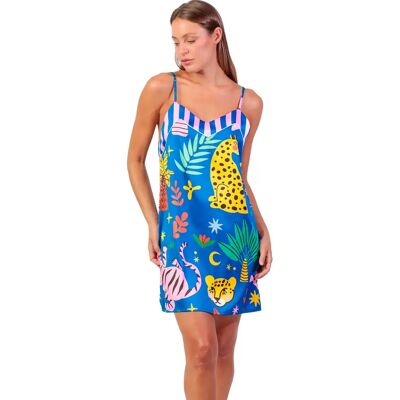 Nuisette femme Admas Luxe Sauvage Multicolore XL - Publicité Nuisette femme Admas Luxe Sauvage Multicolore XL - Publicité