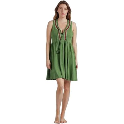 Robe femme Admas White Paisley Vert L - Publicité Robe femme Admas White Paisley Vert L - Publicité