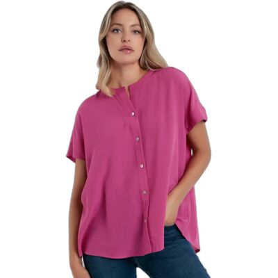 Chemise fluide femme Admas Rose M - Publicité Chemise fluide femme Admas Rose M - Publicité