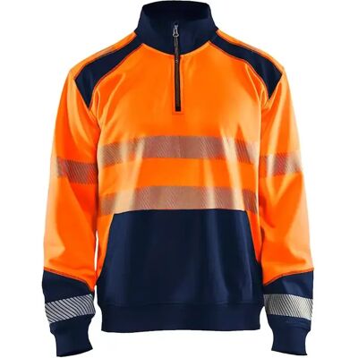 Sweatshirt col camionneur haute-visibilité Blaklader Orange 4XL - Publicité Sweatshirt col camionneur haute-visibilité Blaklader Orange 4XL - Publicité