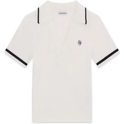 Polo en mélange de viscose femme Guess Blanc L - Publicité Polo en mélange de viscose femme Guess Blanc L - Publicité