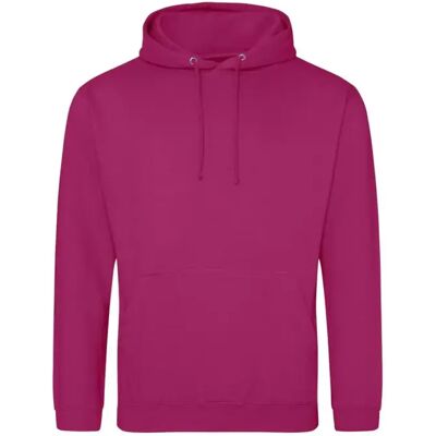 Sweatshirt à capuche Just Hoods College Rose XS - Publicité Sweatshirt à capuche Just Hoods College Rose XS - Publicité