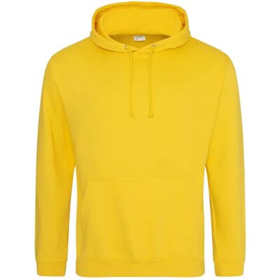 Sweatshirt à capuche Just Hoods College Doré XL - Publicité Sweatshirt à capuche Just Hoods College Doré XL - Publicité