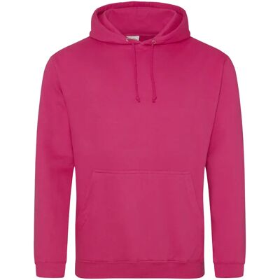 Sweatshirt à capuche Just Hoods College Rose XS - Publicité Sweatshirt à capuche Just Hoods College Rose XS - Publicité