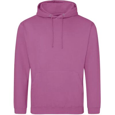 Sweatshirt à capuche Just Hoods College Rose XS - Publicité Sweatshirt à capuche Just Hoods College Rose XS - Publicité