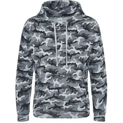 Sweatshirt à capuche Just Hoods Gris L - Publicité Sweatshirt à capuche Just Hoods Gris L - Publicité