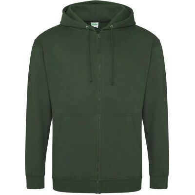 Sweatshirt à capuche full zip Just Hoods Vert S - Publicité Sweatshirt à capuche full zip Just Hoods Vert S - Publicité