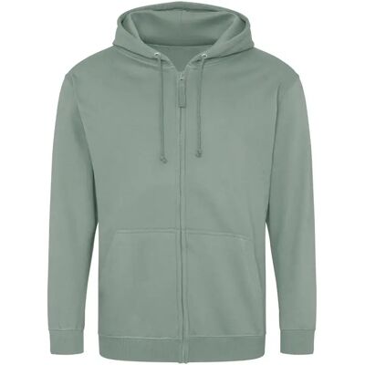Sweatshirt à capuche full zip Just Hoods Vert S - Publicité Sweatshirt à capuche full zip Just Hoods Vert S - Publicité