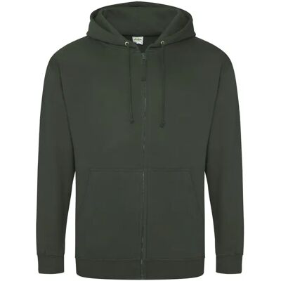 Sweatshirt à capuche full zip Just Hoods Vert S - Publicité Sweatshirt à capuche full zip Just Hoods Vert S - Publicité