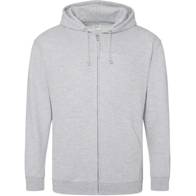 Sweatshirt à capuche full zip Just Hoods Gris 4XL - Publicité Sweatshirt à capuche full zip Just Hoods Gris 4XL - Publicité