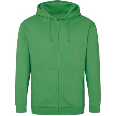 Sweatshirt à capuche full zip Just Hoods Vert S - Publicité Sweatshirt à capuche full zip Just Hoods Vert S - Publicité