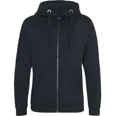 Sweatshirt à capuche zippé lourd Just Hoods Graduate Bleu 2XL - Publicité Sweatshirt à capuche zippé lourd Just Hoods Graduate Bleu 2XL - Publicité