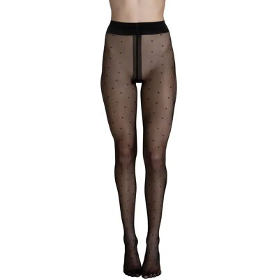 Collant à pois femme Lisca Fashion Dots 20 DEN Noir L - Publicité Collant à pois femme Lisca Fashion Dots 20 DEN Noir L - Publicité