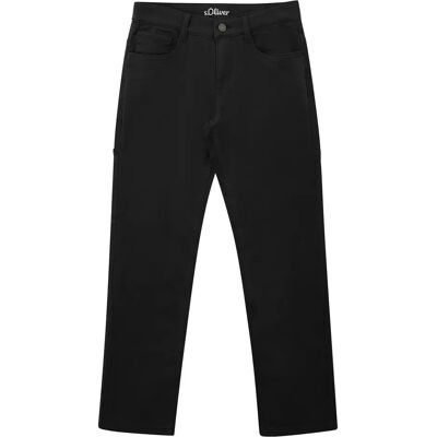 Pantalon en coton coupe droite taille mi-haute jambe droite teinture en pièce enfant s.Oliver Pete Noir 15 ans - Publicité Pantalon en coton coupe droite taille mi-haute jambe droite teinture en pièce enfant s.Oliver Pete Noir 15 ans - Publicité