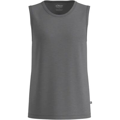 Débardeur en coton mélangé doux avec col rond s.Oliver Gris 5XL - Publicité Débardeur en coton mélangé doux avec col rond s.Oliver Gris 5XL - Publicité