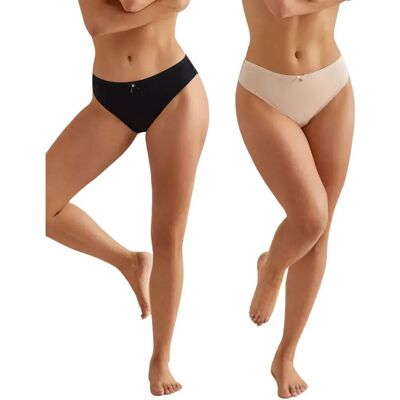 Culotte femme Selmark Essential (x2) Multicolore M - Publicité Culotte femme Selmark Essential (x2) Multicolore M - Publicité