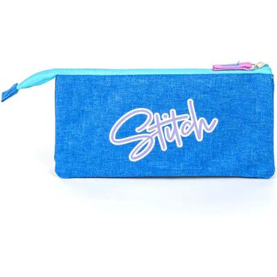 Trousse triple fille Cerda Disney Stitch Bleu 22,5x21,5x2 cm - Publicité Trousse triple fille Cerda Disney Stitch Bleu 22,5x21,5x2 cm - Publicité