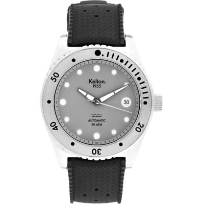 Montre de plongée Kelton 1955 ATM Tropic Gris 39,5 mm - Publicité Montre de plongée Kelton 1955 ATM Tropic Gris 39,5 mm - Publicité