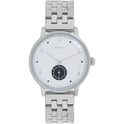 Montre Kelton Villa Argenté 38 mm - Publicité Montre Kelton Villa Argenté 38 mm - Publicité