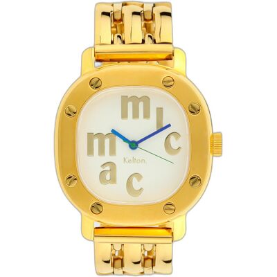 Montre femme Kelton X Micmac - Tictac Doré 36 mm - Publicité Montre femme Kelton X Micmac - Tictac Doré 36 mm - Publicité